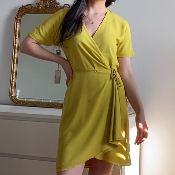 BABATON WALLACE DRESS IN MUSTARD YELLOW - Picture 2 of 2